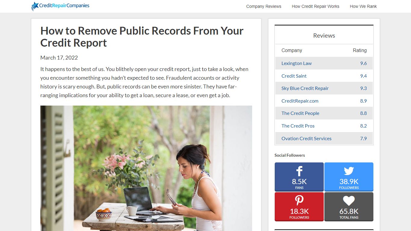 How to Remove Public Records From Your Credit Report